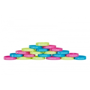 R&B Mědílek RNZLR06 Náramek na Zdravou lahev Andílek růžový