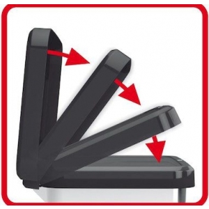 Odpadkový koš Paso carbon metalický 20 l