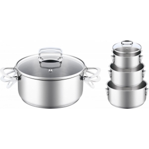 Lamart Sada nerezového nádobí skládací Stockage 6 ks