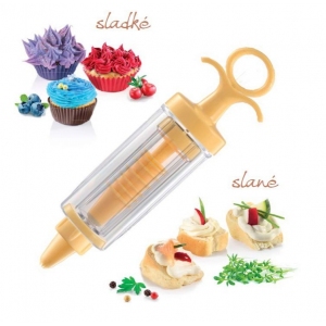 Tescoma Delícia 630527 Zdobička pístová, 8 trysek v zásobníku