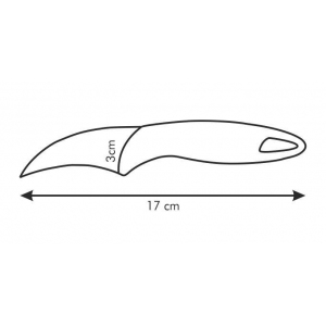 Kuchyňský nůž Presto vykrajovací 8cm