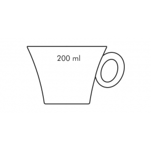 Šálek na cappuccino Allegro, s podšálkem