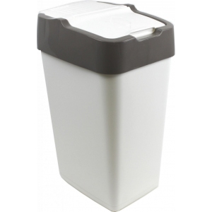 Odpadkový koš Pushup 35 l bílá