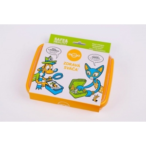 Zdravá sváča Svačinový box komplet žlutá