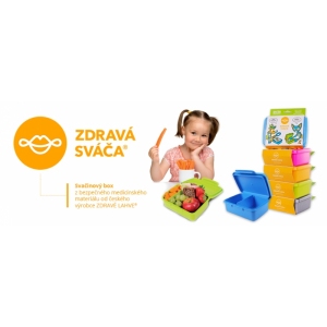 Zdravá sváča Svačinový box komplet žlutá