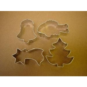 Sada malých vánočních vykrajovátek 4 ks