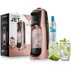 SodaStream 42003085 Výrobník sodové vody Jet Premium Růžový + 2 sklenice