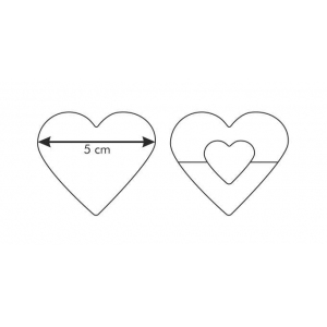 Formička vykrajovací duo srdíčko Delícia Tescoma 631190