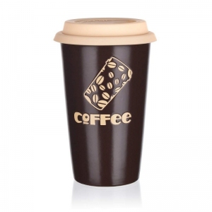 Banquet Hrnek ker.+víčko MOVE 450ml ass