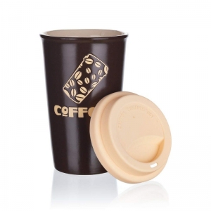 Banquet Hrnek ker.+víčko MOVE 450ml ass