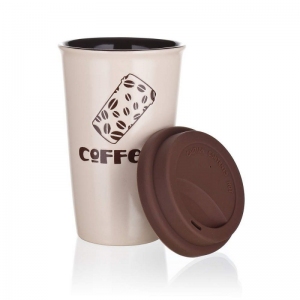 Banquet Hrnek ker.+víčko MOVE 450ml ass