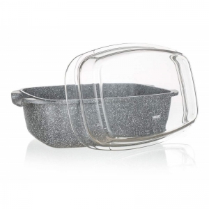 Banquet GRANITE pekáč 32,5x21cm+pokl.