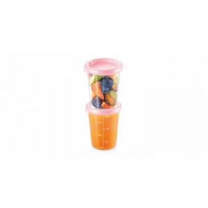 Dóza PAPU PAPI 250 ml, 2 ks, růžová