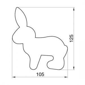 Formička nerezová vykrajovací ZAJÍC