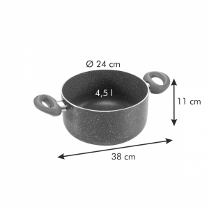 Kastrol MANICO ROSSO ø 24 cm, 4.5 l