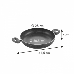 Pánev MANICO ROSSO ø 28 cm, 2 úchyty