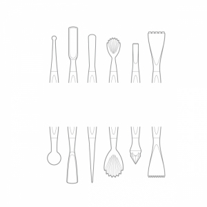 Dekorační nářadí Delícía 6ks