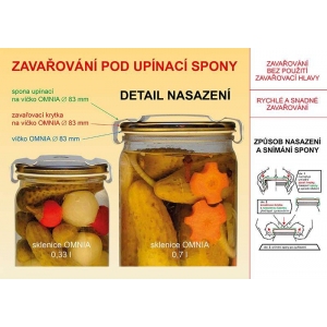 Spona upínací víčka OMNIA pr.83 mm / 5 ks