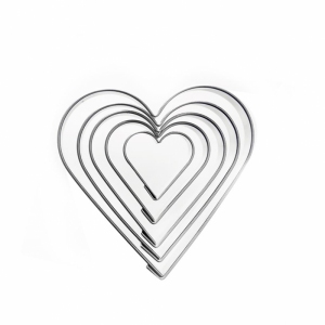 Vykrajovačka nerez SRDCE 5ks