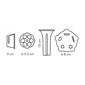 Příslušenství k mlýnku na maso Handy tvořítko a plnička Tescoma 643587