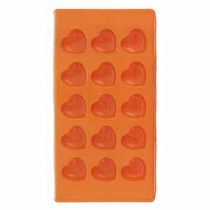 Forma silikonová ve tvaru srdce 15 ks