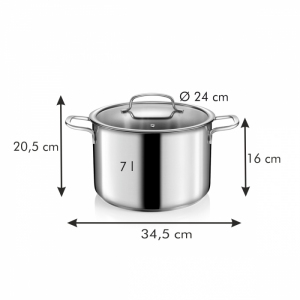 Hrnec s poklicí OPTIMA ø 24 cm, 7,0 l