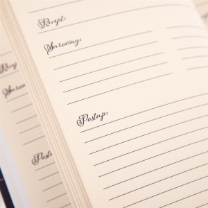 Kniha na recepty Louka modrá