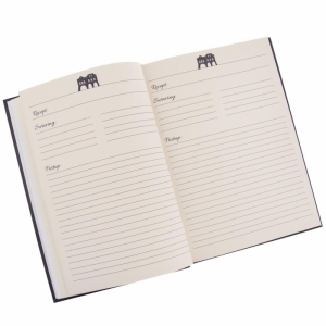 Kniha na recepty DOMKY modrá