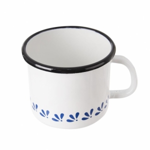 Hrnek smaltovaný MODROTISK 10 cm