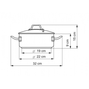 PROFESSIONAL rendlík s poklicí 22cm 3,0l