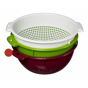 Cedník na salát, vnitřní ø 26 cm - červený