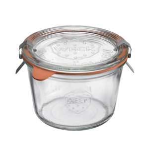 Sklenice 0,25 l, včetně svorek a těsnění, 4 ks