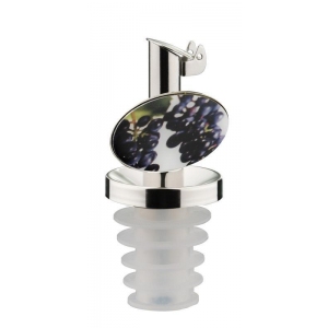 Nálevka na ocet s kov.víčkem,silikon INOX ESSIG