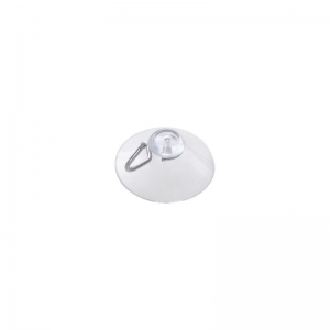 Háček s přísavkou ø 2 cm - transparentní / 10 ks
