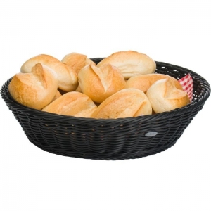 Košík kulatý, 37x9cm, černý