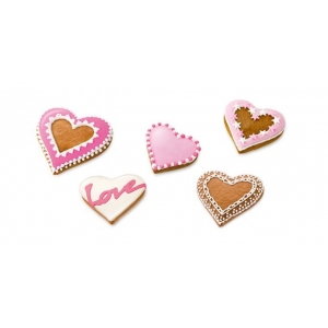 Tescoma Oboustranná vykrajovátka srdce DELÍCIA, 6 velikostí