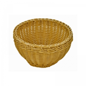 Košík kulatý, 16x8cm, béžový