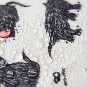 Skládací nákupní taška White Scotty Dog