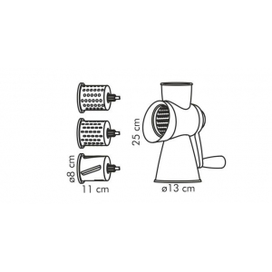 Tescoma Univerzální mlýnek Handy, 4 struhadla