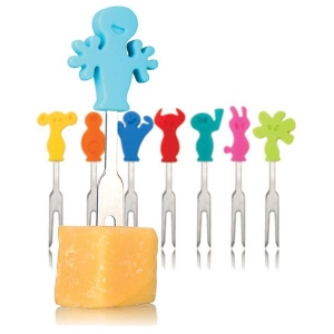 VacuVin vidlička Party 8 ks