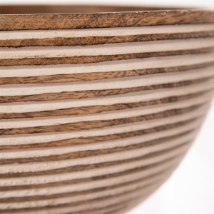 MÍSA DŘEVO MANGO BÍLÝ DEKOR PR. 24 CM