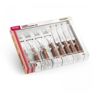 STEAKOVÝ PŘÍBOR 8KS WALNUT LT2062 LAMART