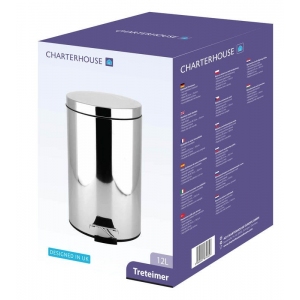 Koš odpadkový nerez 12 l