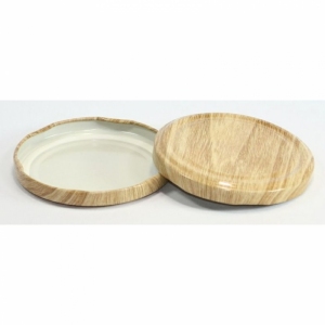 Zavařovací víčka twist, DŘEVO, 10ks