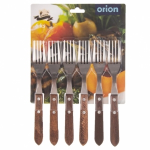 VIDLIČKA STEAK NEREZ/DŘEVO 6KS