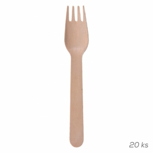 VIDLIČKA DŘEVO NATURE 15,5 CM 20 KS