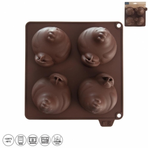 FORMA SILIKON SLEPIČKY 4 HNĚDÁ