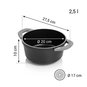 Kastrol SmartCLICK ø 20 cm, 2,5 l