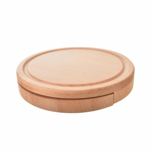 PRKÉNKO DŘEVO PR.21,5CM+KRÁJEČE NA SÝR NEREZ/DŘEVO