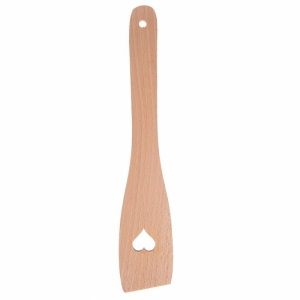 OBRACEČKA DŘEVO ROVNÁ 30 CM SRDCE